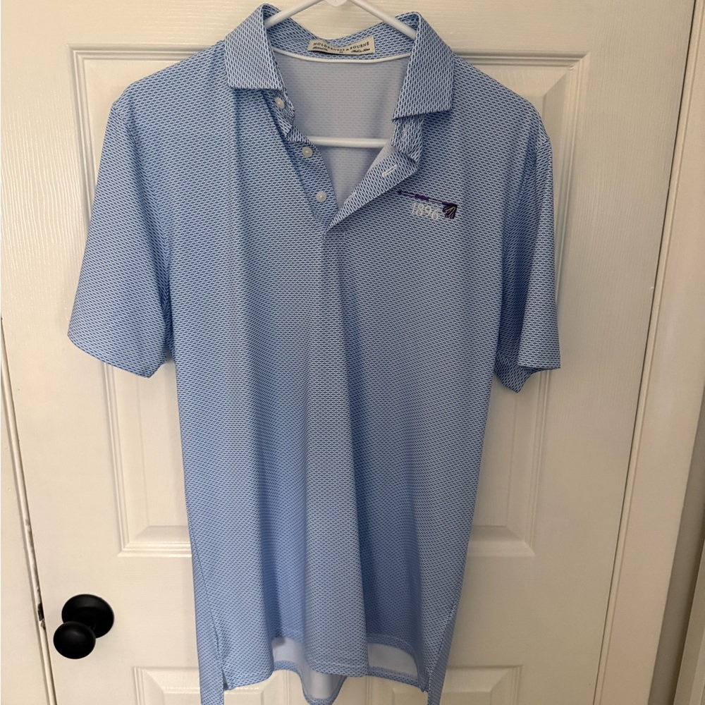 Holderness and Bourne Light Blue Men's Performance Polo